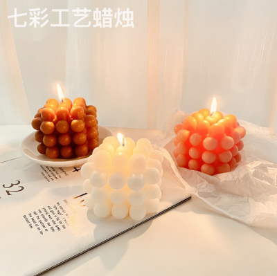 New Trending Creative Personalized Candle Room Decoration Photographic Ornaments Large Cube Candle Gift Aromatherapy Candle