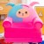 Cartoon Head Learning Seat Children's Sofa Lazy Sofa Plush Toy Cartoon Sofa Stool Factory Direct Sales Amazon