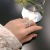 Japanese Cute Pearl Ring Sweet Fresh White Flower Ring Fashion Beaded Stretch Index Finger Ring 1834
