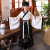 Children's Han Chinese Costume Girls' Chinese Classics Suit Boys' Ancient Costume Three-Character Sutra Chinese Style Spring and Summer Cross-Collar Ruqun Children's Costume