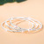 Silver Bracelet for Women 999 Sterling Silver Niche Solid Silver Bracelet Fine Circle Starry Silver Jewelry for Women
