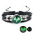 God Peripheral Time Stone Black Leather Bracelet Men and Women Jewelry Anime Game Eye of God Bracelet in Stock Whole