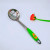 Factory Direct Supply Stainless Steel Soup Ladle Color Plastic Handle Spoon Large Rice Spoon Shovel Slotted Turner Wholesale Two Yuan Supply