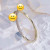 European and American New Card Home Full Diamond Nail Bracelet Female Online Influencer Fashion Plated 18K Gold Bracelet Ornament Factory Wholesale