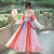 2022 New Girls' Han Chinese Costume Original Children's Chinese Style Ancient Costume Super Fairy Jacket and Dress Baby Dress Red Cute Cat