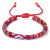 New Ethnic Style Bracelet Color Cotton String Hand Woven Hand Rope Irregular Geometric Flowers Print Bracelet