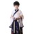 Children's Han Chinese Costume Girls' Chinese Classics Suit Boys' Ancient Costume Three-Character Sutra Chinese Style Spring and Summer Cross-Collar Ruqun Children's Costume