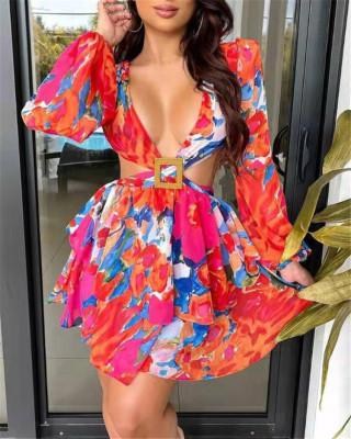 Creative Style Spring Amazon AliExpress Wish Urban Casual Women's Cake Dress Dress