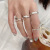 Open Index Finger Simple Bracelet 925 Silver Ring NonFading Niche Design Simple Advanced Pure Silver Ring Women Whole