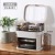 Internet Celebrity Cosmetics Storage Box Dustproof Skin Care Products Dresser Table Led Jewelry Integrated Storage Rack with Mirror