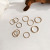 Personality 10 PCs Set Ring Temperamental Minority Simple Bracelet Ring Ins Style Fashion Fine Index Finger Ring 2603