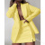 Spring Solid Color Suit Suit Small Suit Jacket Short Skirt Two-Piece Set Amazon European and American Style Wish Popular