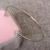 EBay Hot Korean Jewelry Full Diamond Heart Shaped Love Bracelet Open Gold-Plated Bracelet Double Peach Heart E027