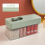 Portable Bow Lipstick Storage Box Transparent Visual Box Identity Grid with Pearl Storage Lipstick Case