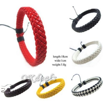 Handmade Braided Leather Bracelet Popular Ornament EBay Hot Simple Multi-Color Fashion Wish Cross-Border Supply Stall