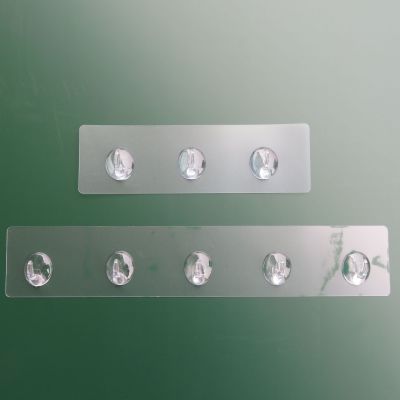 Plastic Transparent Crystal Hook Strong Seamless Water Drop Sticky Hook Wall Dormitory Hook Viscose Bathroom Hook Stickers Hole-Free