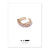 Plated 18K Real GoldZircon Inlaid Ins Super Fairy Internet Celebrity Cross Line Temperament Cuff Bracelet Ring for Women