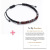 Woven Bracelet Magnet Black Iron Stone Spacer Wood Piece Magnet Beads Nylon Braided Rope Bracelet Moss Password Bracelet