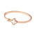 Factory Direct Sales Korean Fashion Lucky Four-Leaf Clover Bracelet Rose Gold Bracelet All-Matching Fashion Open Bracelet