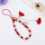 Mobile Phone Lanyard Girls Short Clay Plaster Flower Bracelet Colorful Hanging Decoration Neck Phone Case Pendant