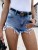  Amazon Europe and America Cross Border Hot Summer Button Tasseled Jeans Shorts Hot Pants Women's Clothing