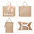 Factory Customized Bridal Gift Jute Gift Bag Decorative Bowknot Handbag Customizable Logo