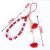 Mobile Phone Lanyard Girls Short Clay Plaster Flower Bracelet Colorful Hanging Decoration Neck Phone Case Pendant