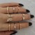 Europe and America Cross Border New Gossip Snake Leaf Ring Flower Love Butterfly Pearl Chain Knuckle Ring Suit