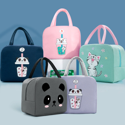 Cartoon New Lunch Bag Cat Portable Lunch Bag Outdoor Thermal Dinner Lunch Box Bag Ice Pack Thermal Insulation Lunch Bag