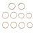 Personality 10 PCs Set Ring Temperamental Minority Simple Bracelet Ring Ins Style Fashion Fine Index Finger Ring 2603