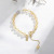 Bracelet Women's KoreanStyle Light Luxury Minority Gold Rutilated Quartz Bracelet Gray Moonlight Chic Bracelet Whole
