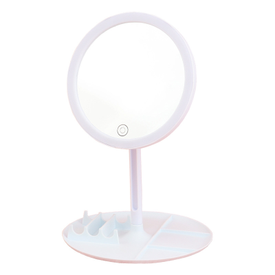 Makeup Mirror Internet Celebrity LED Light Magnifying Glass Touch Ambience USB Rechargeable Desktop Beauty Mirror Light.