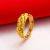 2021 New Live Broadcast Plated 24K Simulation Gold Jewelry Women's Rose Ring Vietnam Placer Gold Ring Wholesale