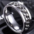 Ring Open Bottle Open Beer Ring Reversible Decompression Men's Rotatable Chain Titanium Steel Ring Stainless Steel Ring