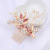 Supply Three-Dimensional Flower Headwear Korean Style Flower Paint Alloy Hair Comb Wedding Bride Hair Styling Comb