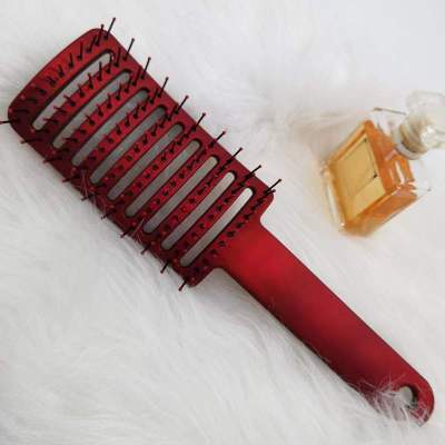 Multifunctional Hollow Massage Comb Big Curved Comb Ribs Comb Men and Women Curly Hair Shape Oil Head Broken Hair Finishing Solution Arc