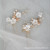 Ceramic White Flower Bridal High-End Hairpin Hairpin Exquisite Work Ins Simple Bridal Hair Styling Headdress