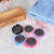 Factory Fashion New round Mirror Makeup Mirror Set Hair Care Comb Anti-Static Folding Comb Rainbow Mirror and Comb Wholesale