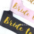 Amazon Cross-Border New Arrival Wedding Bachelor Party Bride Onion Pink Word Bride to Be Shoulder Strap Ceremonial Belt