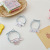 White Dog Side Clip Girls' Hairpin Cartoon Clip Hairware Word Clip Hair Rope Lolita Bang Hairpin a Pair of Hairclips