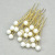 Wedding Dress Style Hairstyle Design Pearl U-Shaped Pin Hair Clasp Bridal Hair Accessories 20 Pieces in a Box