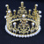 Ornament Birthday Cake Decorative Crown Pearl round Princess Rhinestone Crown Wedding Headdress Baking Accessories