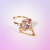 Korean Style Exquisite Pink Love Ear Clip Temperament Chain Non-Piercing Earrings Female Cross-Border Sold Jewelry Direct Sales