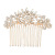 Jewelry Korean Style Simple Hair Comb Hair Comb New Rose Gold Bridal Hair Comb Cross-Border Supply Factory Direct Sales