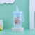 New Fashion Summer Double-Layer Cold Drink Ice Cup Creative Cartoon Student Portable Plastic Cup with Straw Tumbler