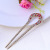 Updo Hairpin Jewelry Headdress Wholesale Double Fork Antique Peach Blossom Rhinestone Hair Accessories Hairpin for Women