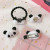 Hair Accessories Cute Panda Barrettes Soft Germination Ring Rubber Band Hair Tie Fashion Hairband Jewelry Ins Style
