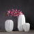 Nordic creative white origami Ceramic Vase decoration modern minimalist vase flower home decoration wholesale