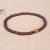 Female Original Design 4mm Single Circle High Oil Density Old Materials Wooden Cultural Artifact Prayer Beads Bracelet