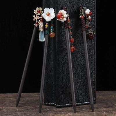 Hairpin Women's Antique Hair Accessories Updo Headdress for Han Chinese Clothing Ancient Costume Hair Clasp Pull Hair